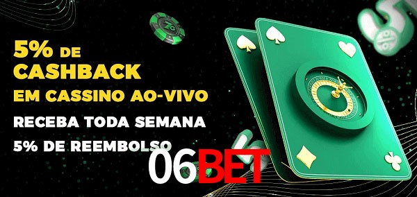 Promoções do cassino ao Vivo 06bet